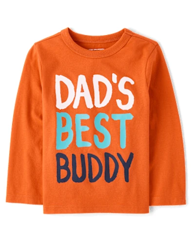 Baby And Toddler Boys Dad's Best Buddy Graphic Tee