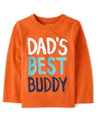 Baby And Toddler Boys Dad's Best Buddy Graphic Tee