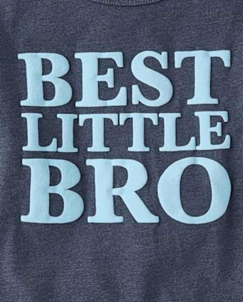 Baby And Toddler Boys Best Little Bro Graphic Tee