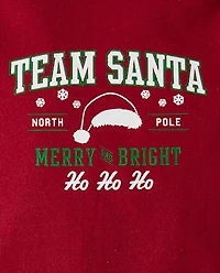 Baby Matching Family Team Santa Graphic Bodysuit