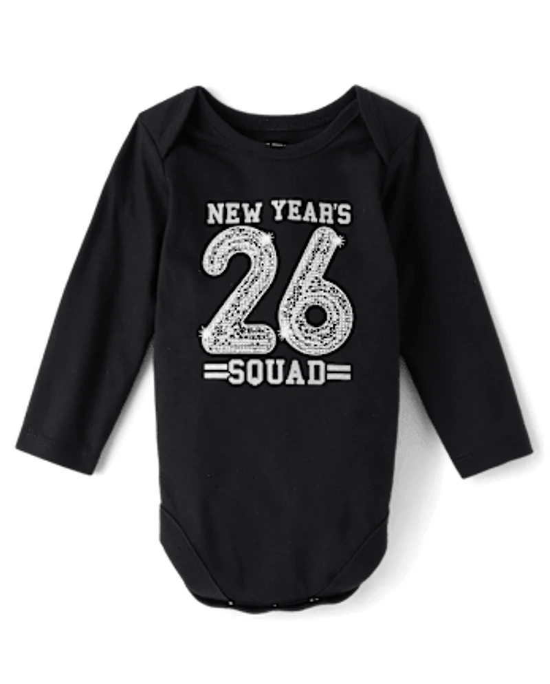 Baby New Years Squad 26 Graphic Bodysuit