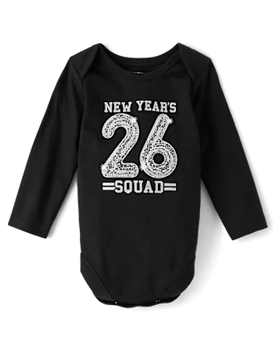 Baby New Years Squad 26 Graphic Bodysuit