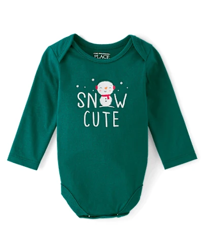 Baby Snow Cute Graphic Bodysuit