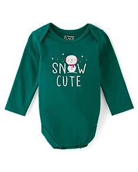 Baby Snow Cute Graphic Bodysuit