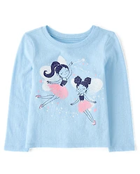 Baby And Toddler Girls  Fairies Graphic Tee