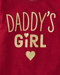 Baby And Toddler Girls Daddy's Girl Graphic Tee