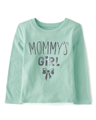 Baby And Toddler Girls Mommy's Girl Graphic Tee