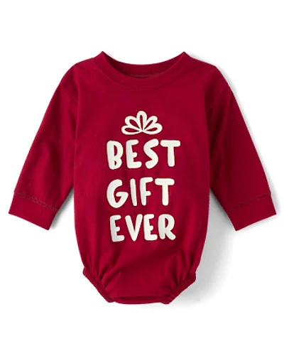 Baby Best Gift Ever Graphic Bubble Bodysuit