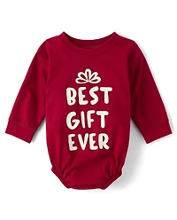 Baby Best Gift Ever Graphic Bubble Bodysuit