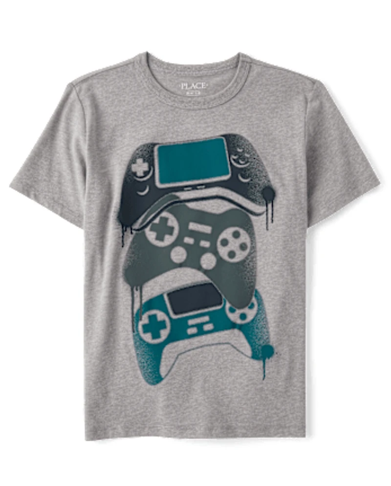 Boys Game Controllers Graphic Tee