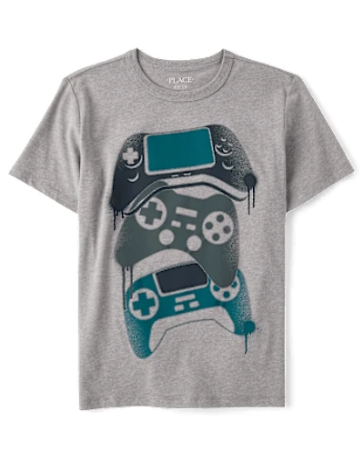 Boys Game Controllers Graphic Tee
