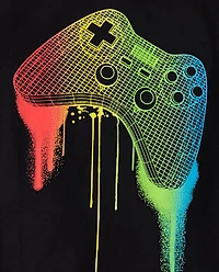 Boys Multicolor Game Controller Graphic Tee