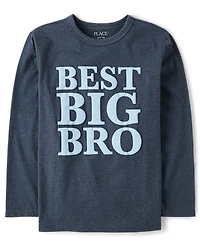 Boys Best Big Bro Graphic Tee