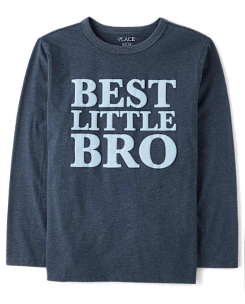 Boys Best Little Bro Graphic Tee