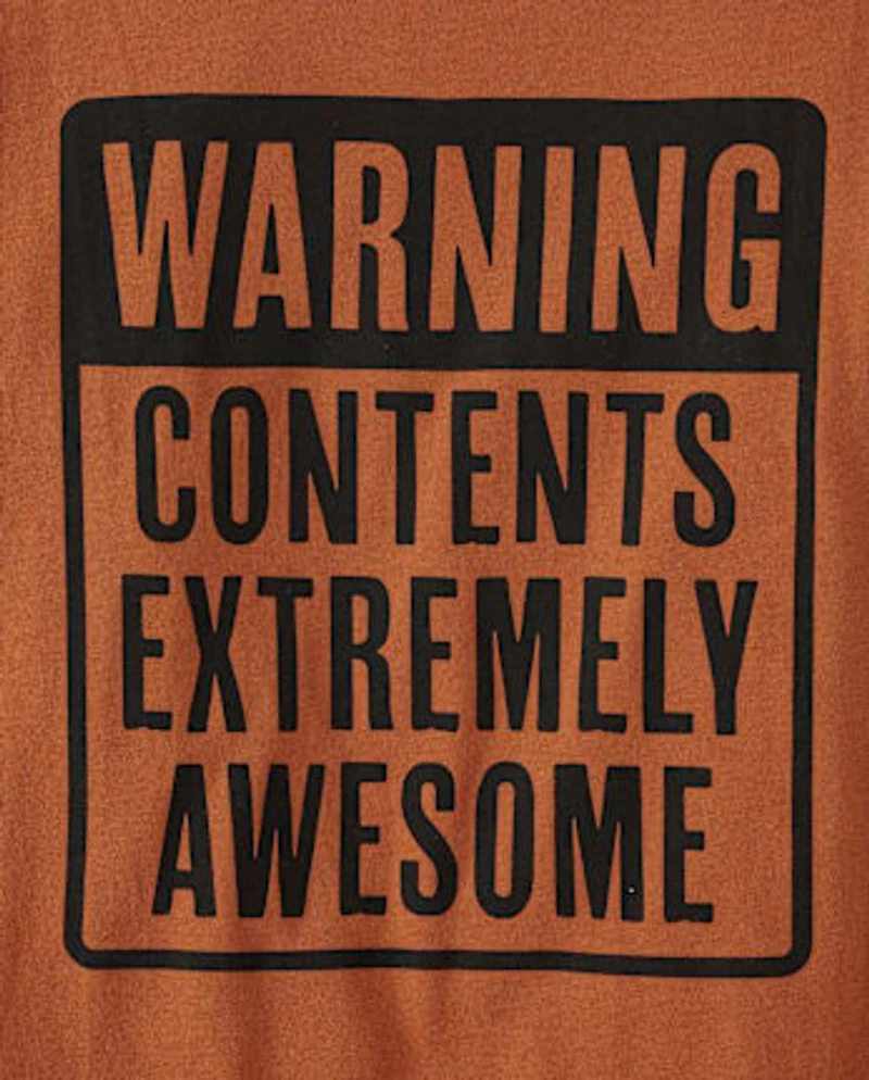 Boys Awesome Contents Graphic Tee