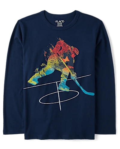 Boys Hockey Graphic Tee