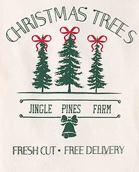 Girls Christmas Trees Graphic Tee