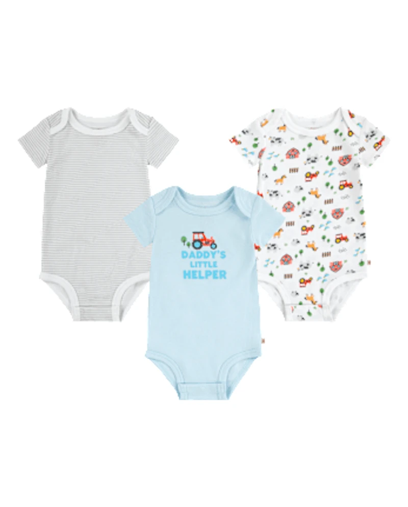 Baby Boys Huggies™ Truck Bodysuit 3-Pack