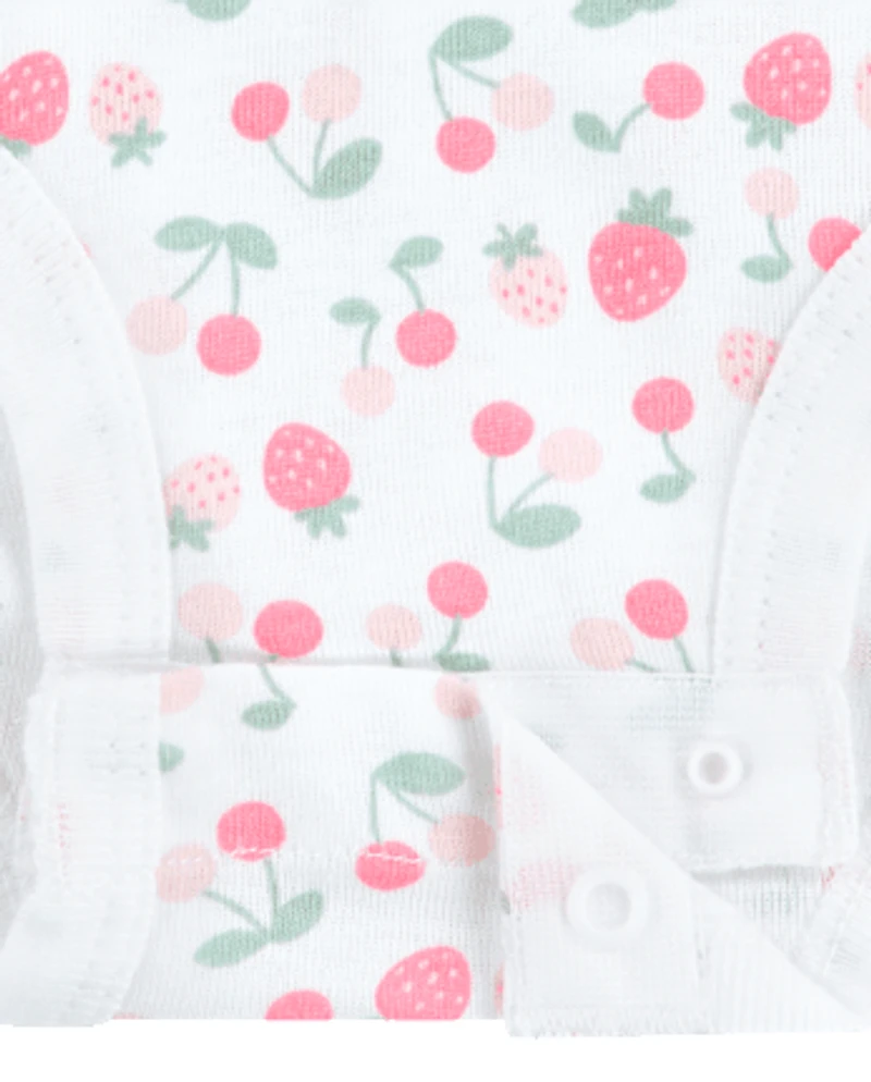 Baby Girls Huggies™ Strawberry Bodysuit 3-Pack