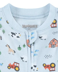 Baby Boys Huggies™ Farm Animal Footed Coverall