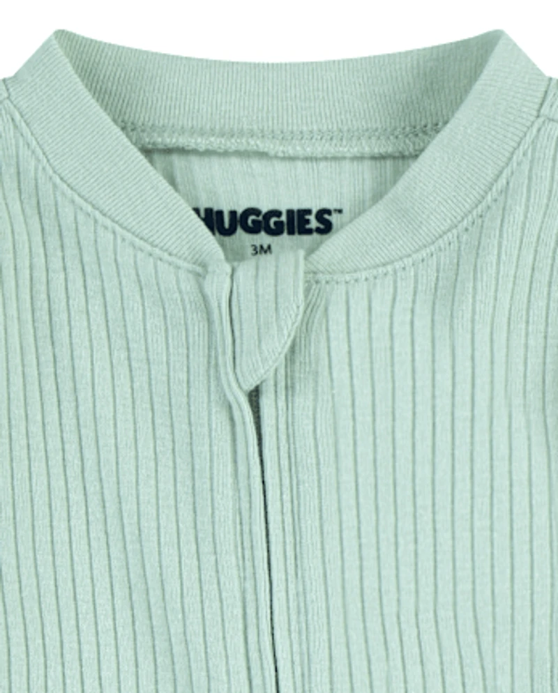 Baby Boys Huggies™ Ribbed Footed Coverall