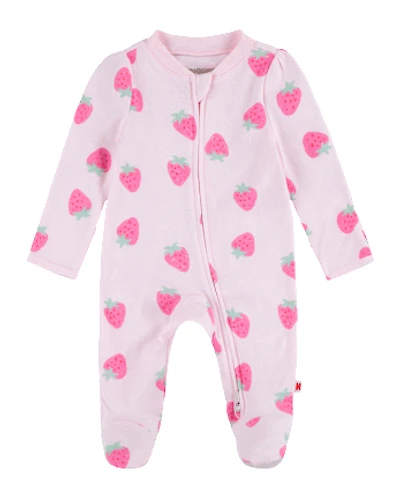 Baby Girls Huggies™ Strawberry Footed Coverall