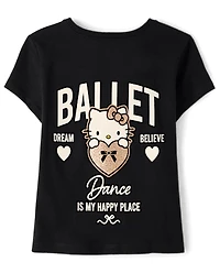 Girls Hello Kitty® Glitter Dance Baby Tee