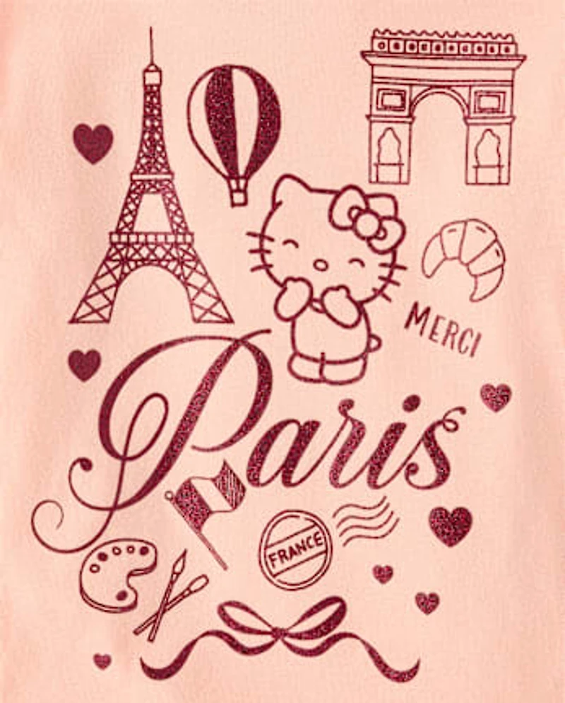 Girls Hello Kitty® Glitter Paris Baby Tee
