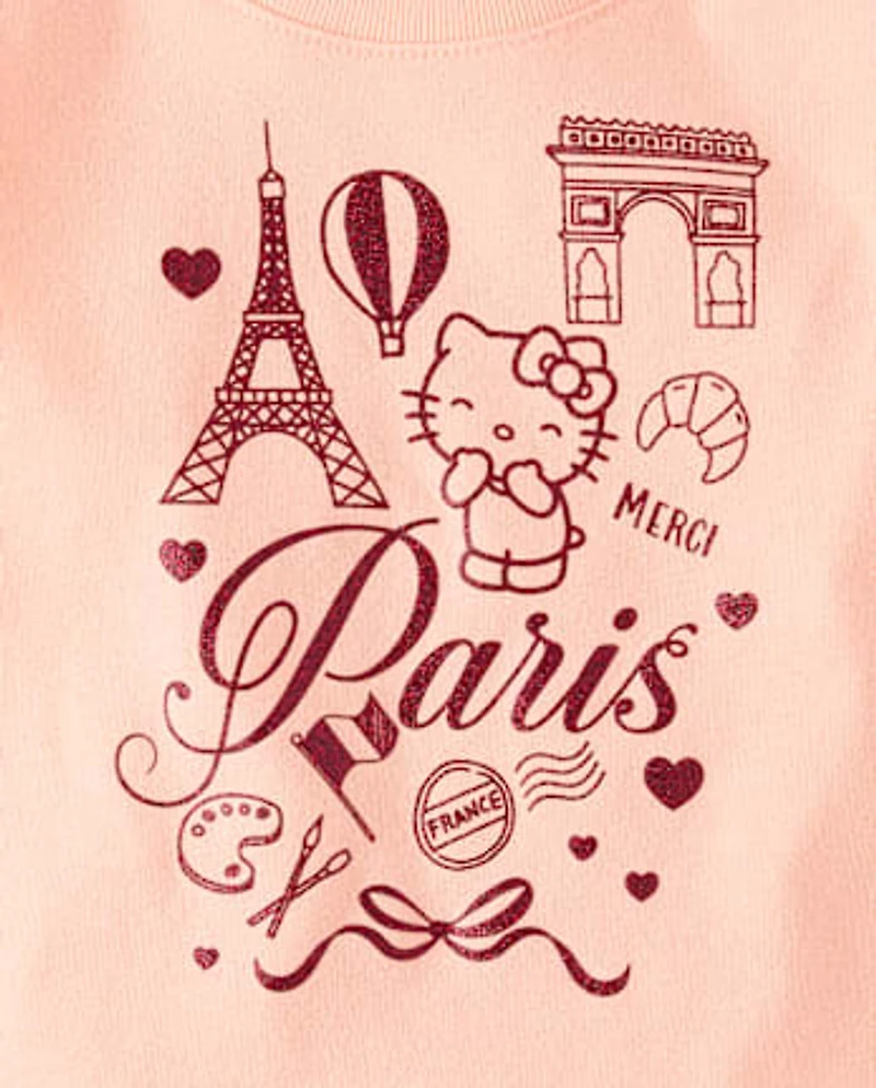 Toddler Girls Hello Kitty® Glitter Paris Baby Tee