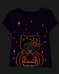 Toddler Girls Hello Kitty® Glow Happy Halloween Graphic Tee