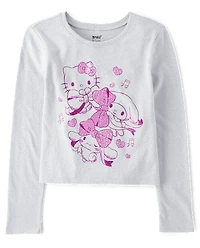 Girls Hello Kitty® And Friends Glitter Bow Baby Tee