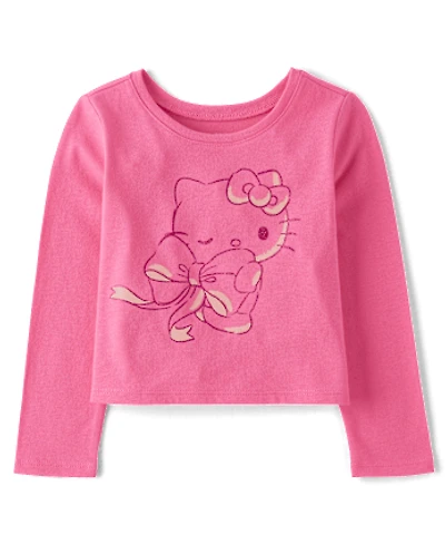 Toddler Girls Hello Kitty® Glitter Bow Baby Tee