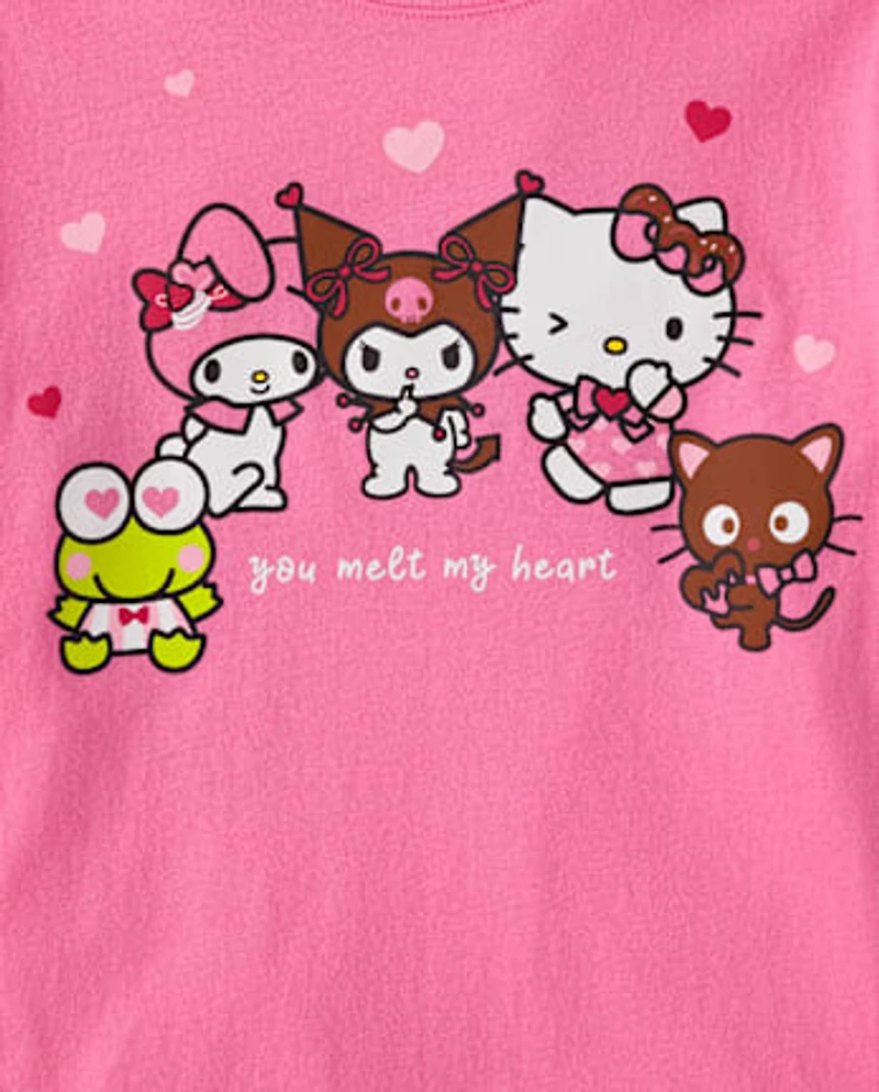 Girls Hello Kitty® And Friends Melt My Heart Graphic Tee