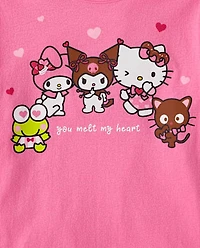 Girls Hello Kitty® And Friends Melt My Heart Graphic Tee