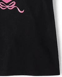 Girls Hello Kitty® Glitter Heart Graphic Tee