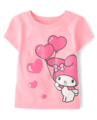 Toddler Girls My Melody™ Glitter Balloon Graphic Tee