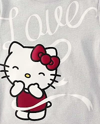 Girls Hello Kitty® Puff Print Love Baby Tee