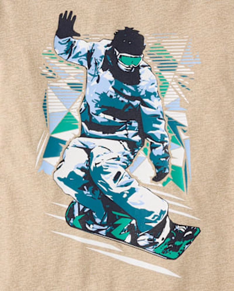 Boys Snowboarder Graphic Tee