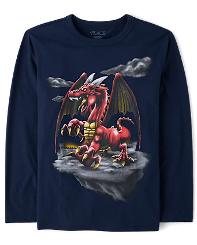 Boys Dragon Graphic Tee