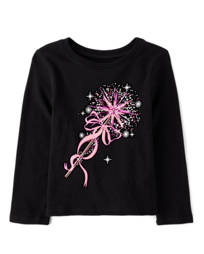 T-shirt graphique Princess Wand pour bébés et petites filles
