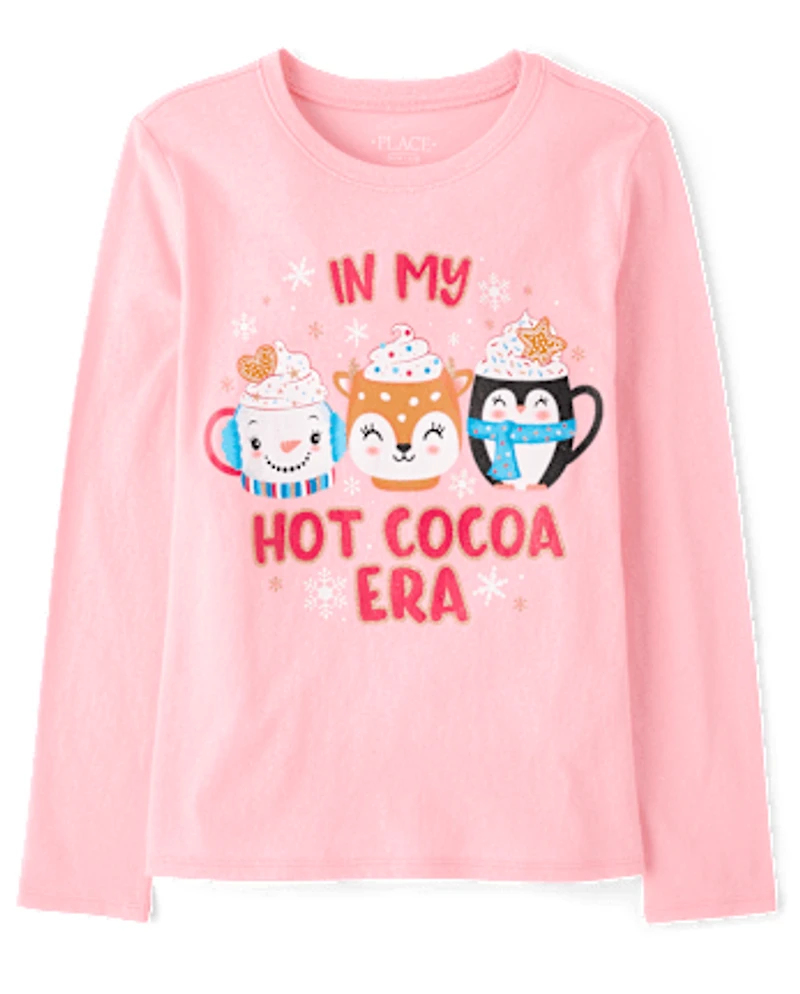 Girls My Hot Cocoa Era Graphic Tee