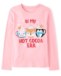 Girls My Hot Cocoa Era Graphic Tee