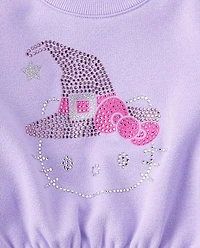 Girls Hello Kitty® Rhinestone Premium Fleece Sweatshirt