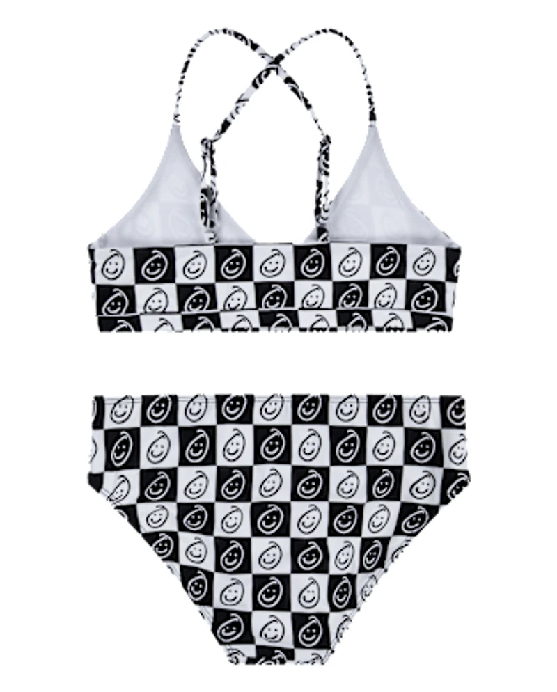 Girls Hurley™ Checkered Bikini Swimsuit