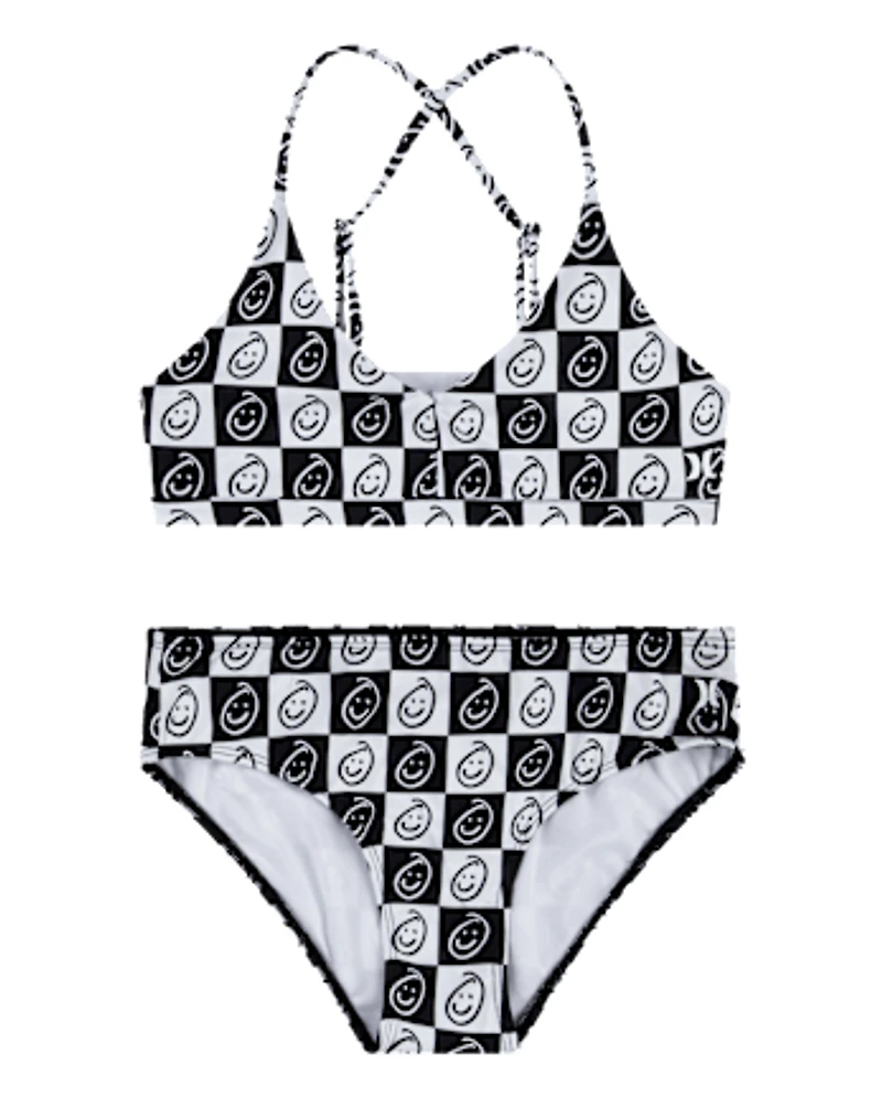Girls Hurley™ Checkered Bikini Swimsuit