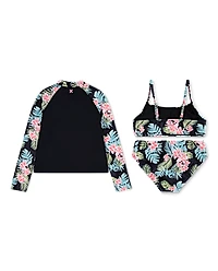 Girls Hurley™ Tropical 3-Piece Swimsuit