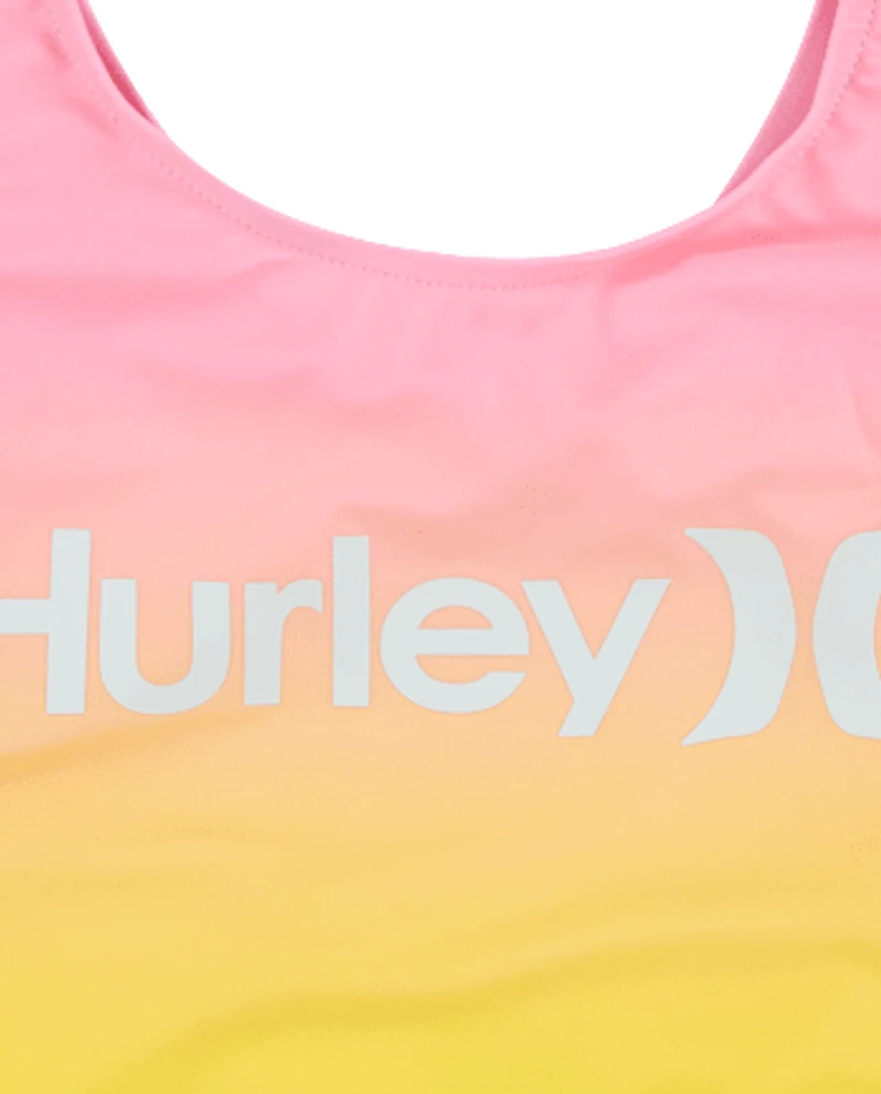 Girls Hurley™ Rainbow Gradient One Piece Swimsuit