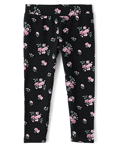 Baby And Toddler Girls Floral Winter Warm Leggings