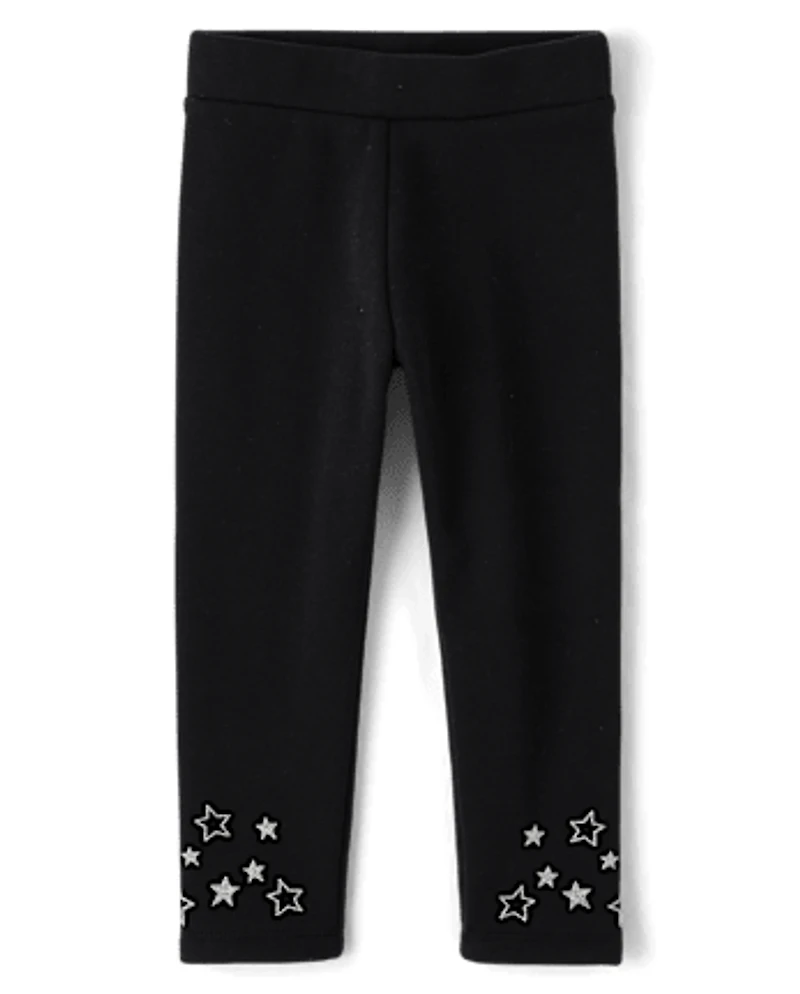 Leggings chauds d'hiver à paillettes pour bébés et petites filles