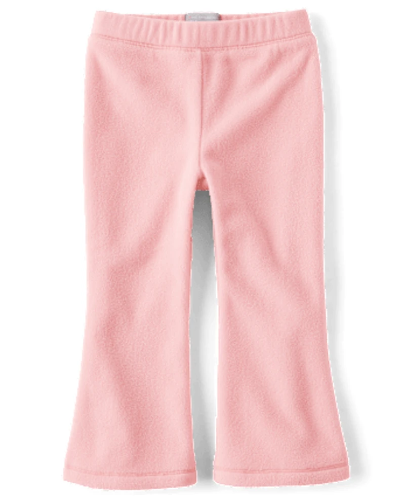 Toddler Girls Microfleece Flare Sweatpants